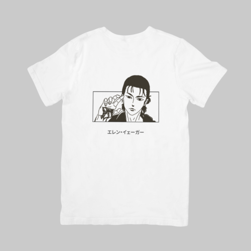 Eren Yeager Hand Cut Attack On Titan Anime T-Shirt White