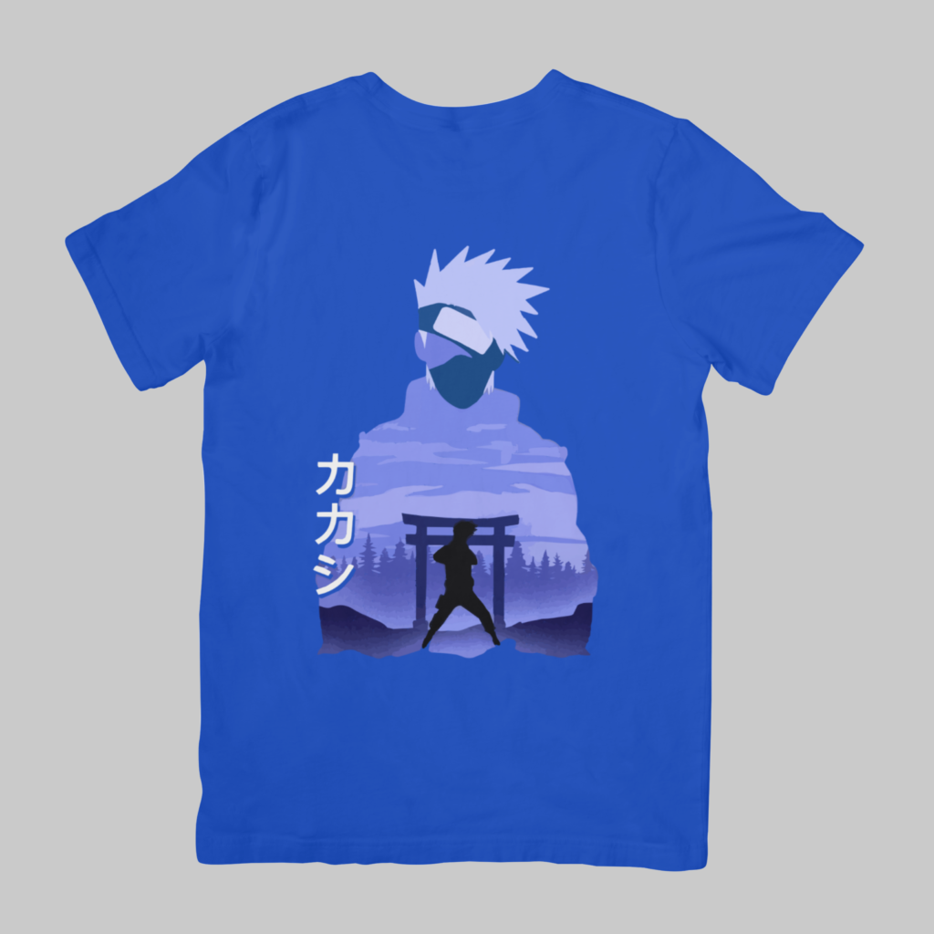 Kakashi Hatake - Naruto Regular T-Shirt (Royal Blue)