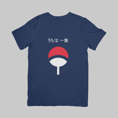 Uchiha Crest - Naruto Regular T-Shirt (Navy Blue)