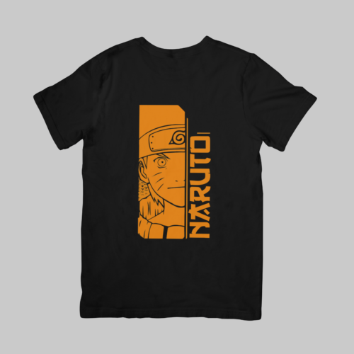 Naruto Orange Art - Naruto Regular T-Shirt (Black)