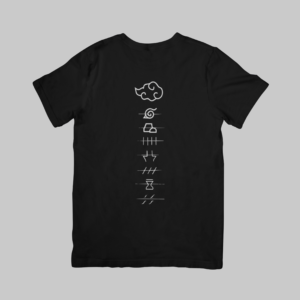 Shinobi Villages And Akatsuki - Naruto Regular T-Shirt (Black)