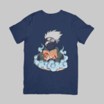 Kakashi Reading - Naruto Regular T-Shirt (Navy Blue)