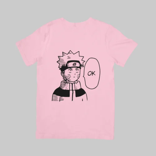 Naruto OK - Naruto Regular T-Shirt (Pink)
