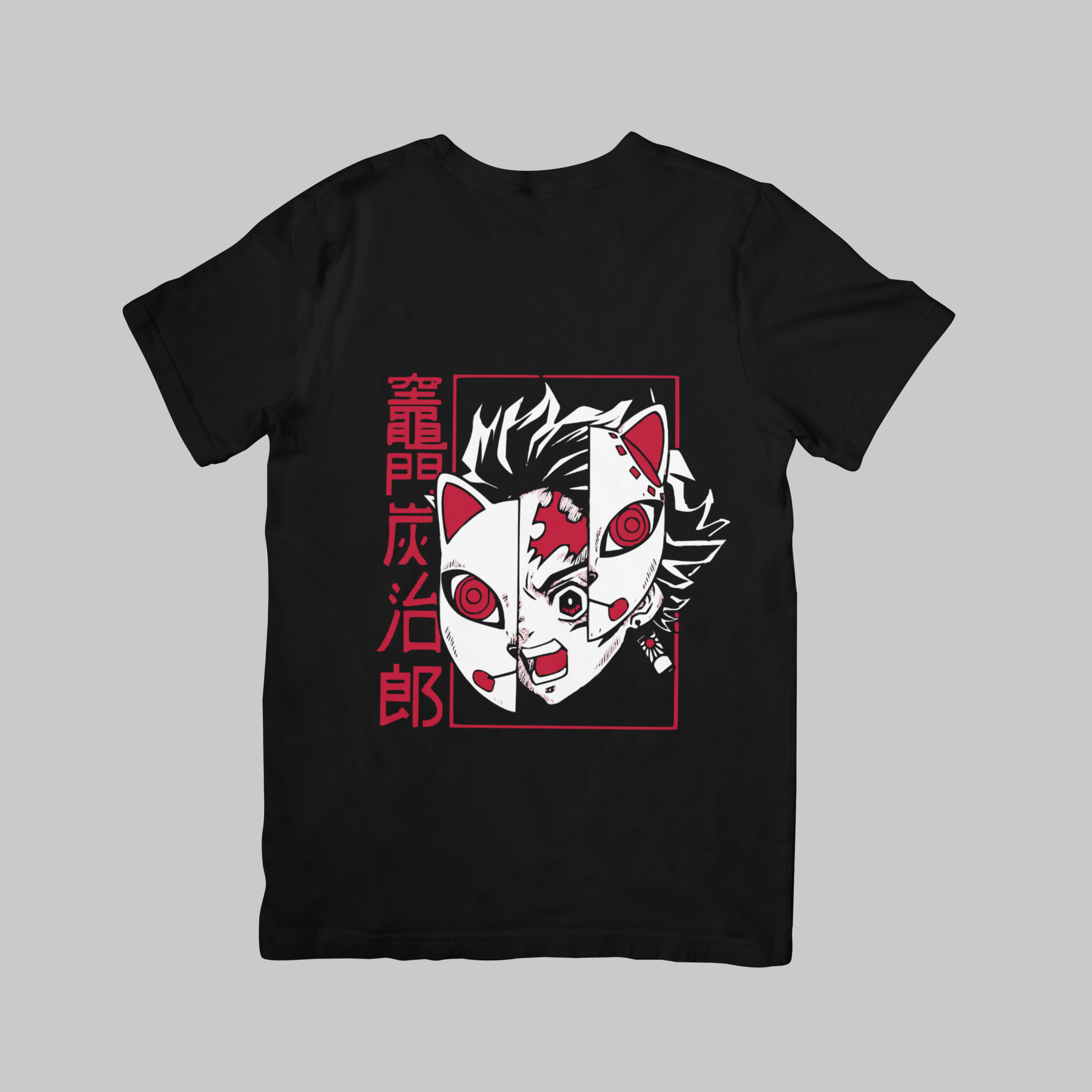Tanjiro Kamado - Demon Slayer Regular T-Shirt (Black)
