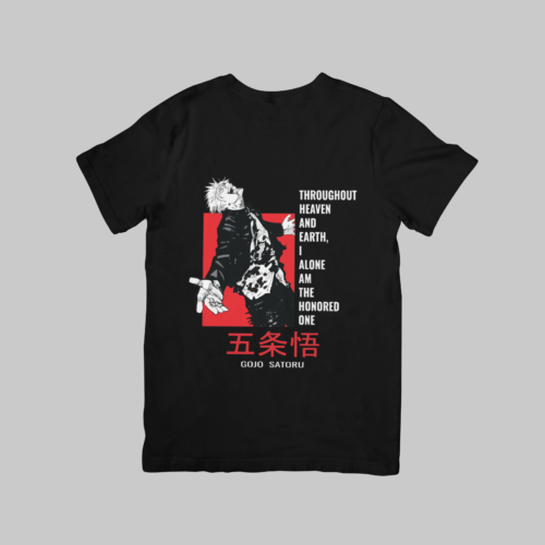 I Alone Am The Honoured One - Jujutsu Kaisen Regular Fit T-Shirt (Black)