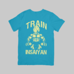 Train Saiyan - Dragon Ball Regular T-Shirt (Aqua Blue)