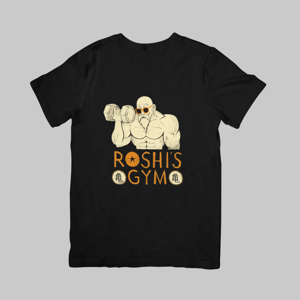 Roshi's Gym - Dragon Ball Regular T-Shirt (Black)