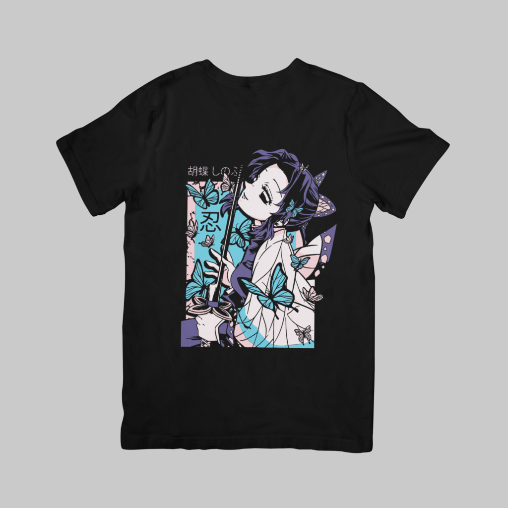 Insect Hashira Shinobu - Demon Slayer Regular T-Shirt (Black)