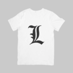 L Lawliet - Death Note Regular T-Shirt (White)