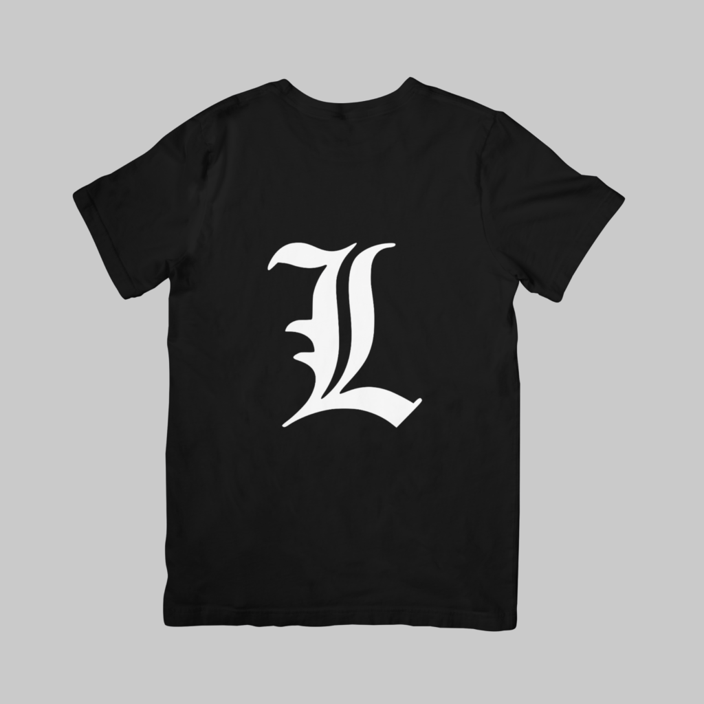 L Lawliet - Death Note Regular T-Shirt (Black)