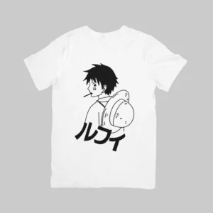 Monkey D. Luffy - One Piece Regular T-Shirt (White)