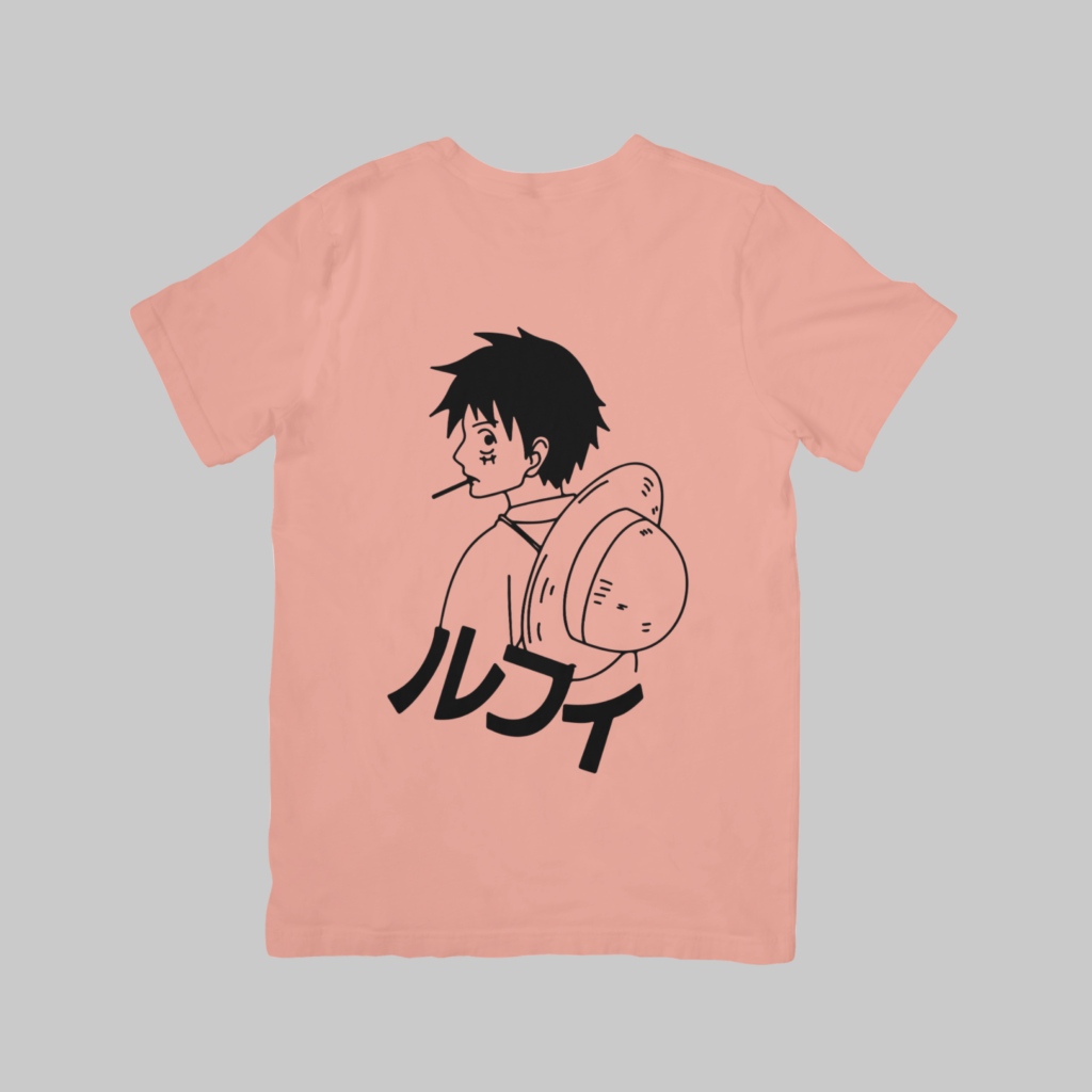 Monkey D. Luffy - One Piece Regular T-Shirt (Peach)