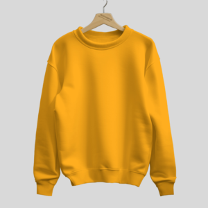 Premium Plain Sweatshirt Yellow