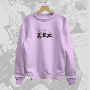 Itadori, Megumi, Nobara Chibi - Jujutsu Kaisen Premium Sweatshirt (Lavender)