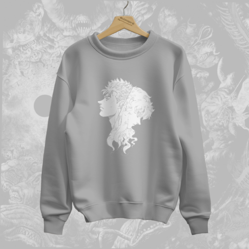 Guts and Griffith - Berserk Premium Sweatshirt (Melange Grey)