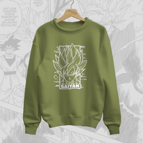 Goku - Dragon Ball Premium Sweatshirt (Olive Green)