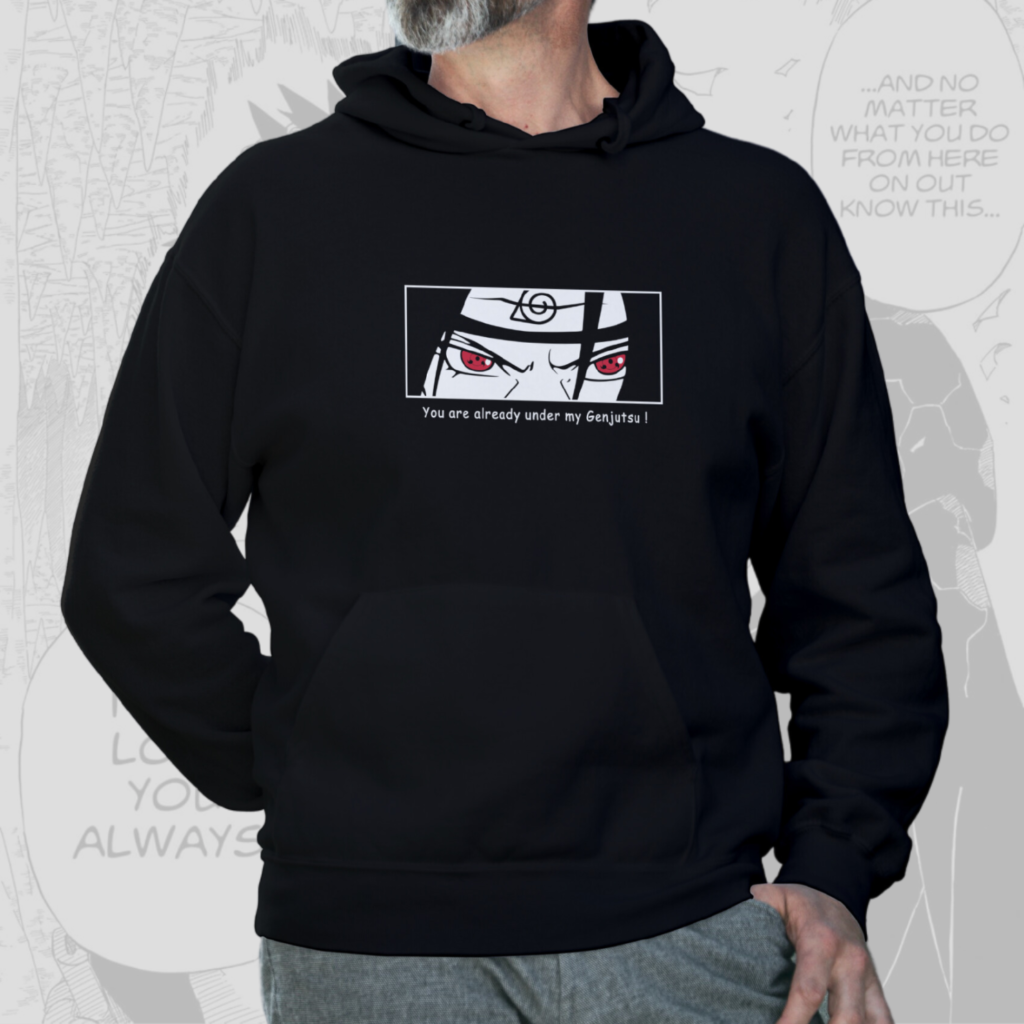 Itachi - Naruto Shippuden Premium Back-Print Hoodie (Black)