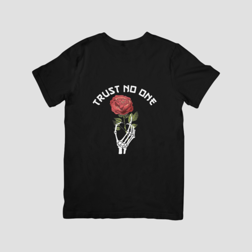 Trust No One - Premium Regular T-Shirt (Black)