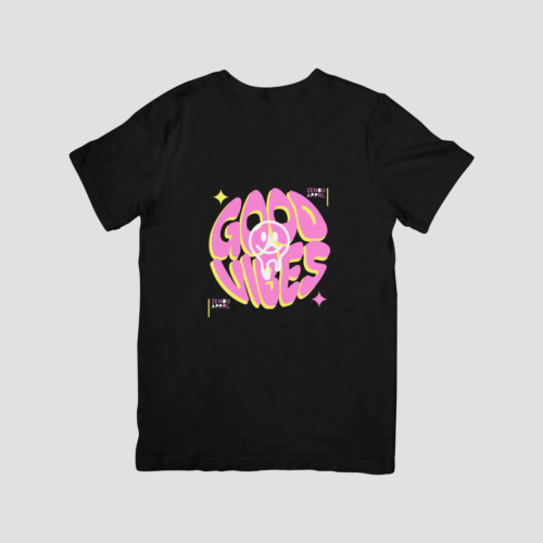 Good Vibes - Premium Regular T-Shirt (Black)