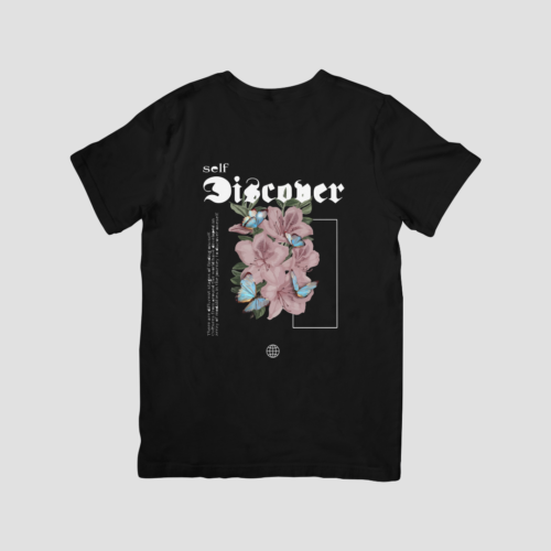 Discover - Premium Regular T-Shirt (Black)