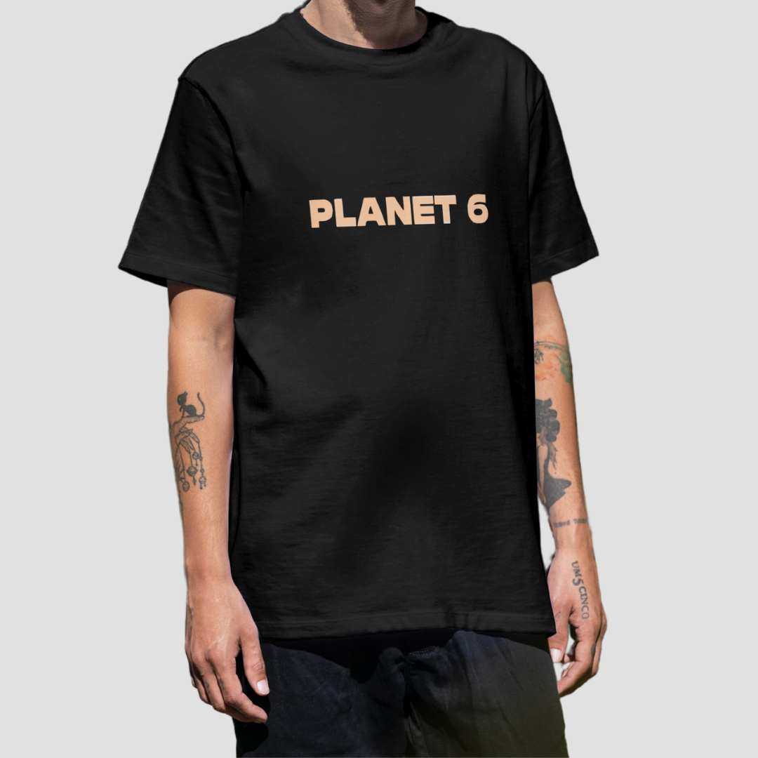 Saturn - Premium Oversize Back-Print T-Shirt (Black)