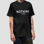 Nothing - Premium Oversize Back-Print T-Shirt (Black)