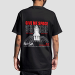 Give Me Space - Premium Oversize Back-Print T-Shirt (Black)