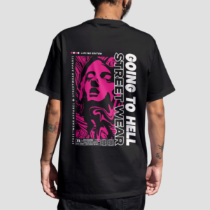 Going To Hell - Premium Oversize Back-Print T-Shirt (Black)