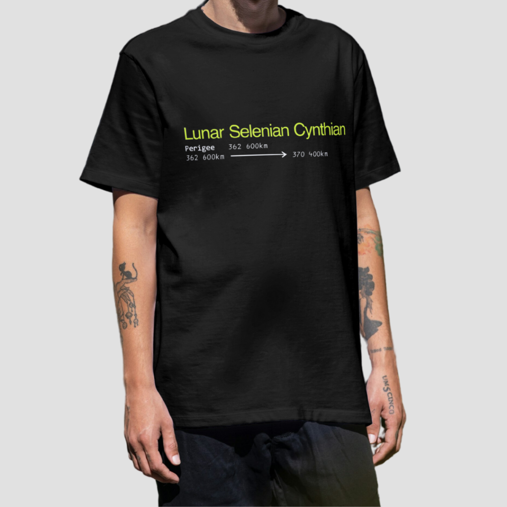 Moon - Premium Oversize T-Shirt (Black)