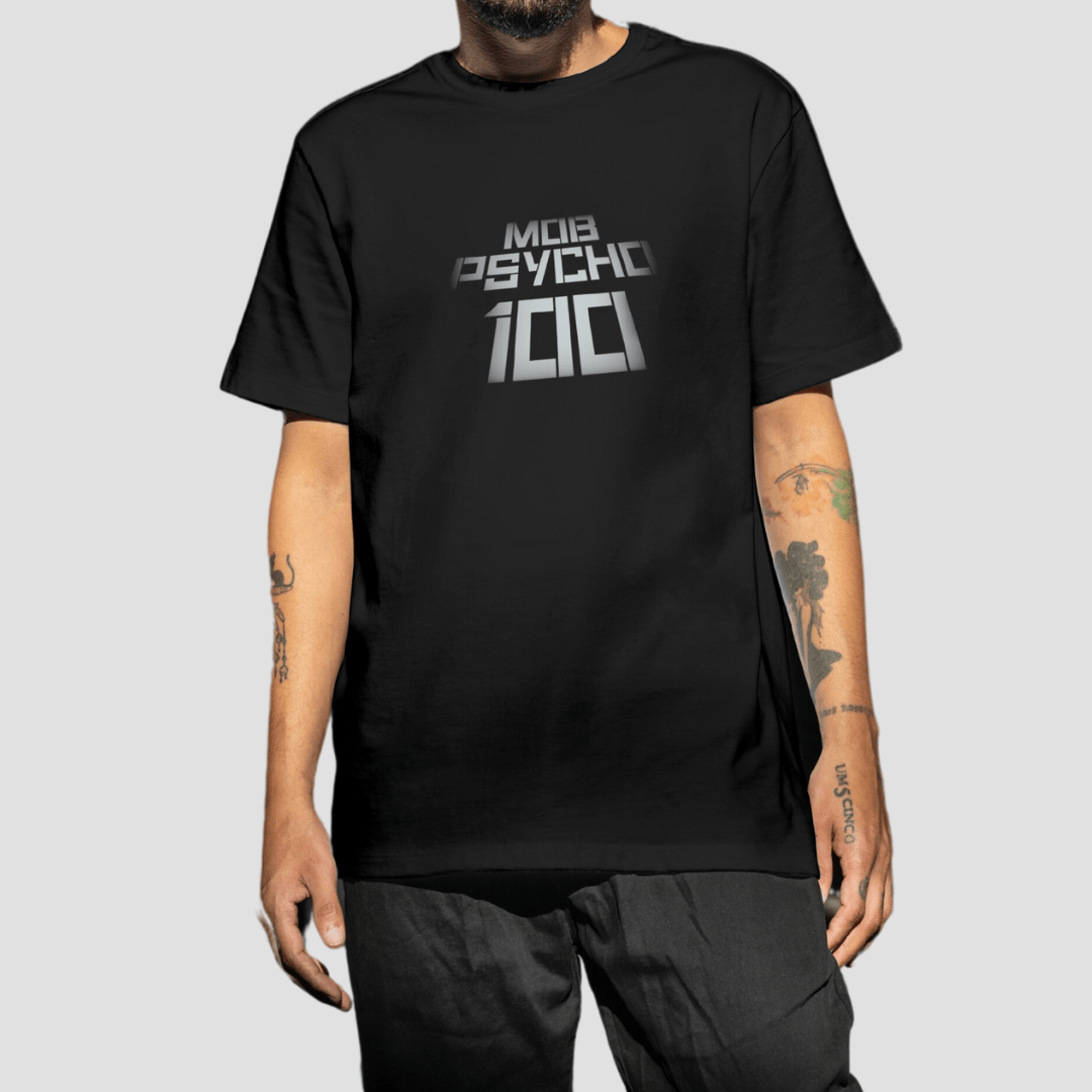 Mob Psycho 100 - Premium Oversize Back-Print T-Shirt (Black)