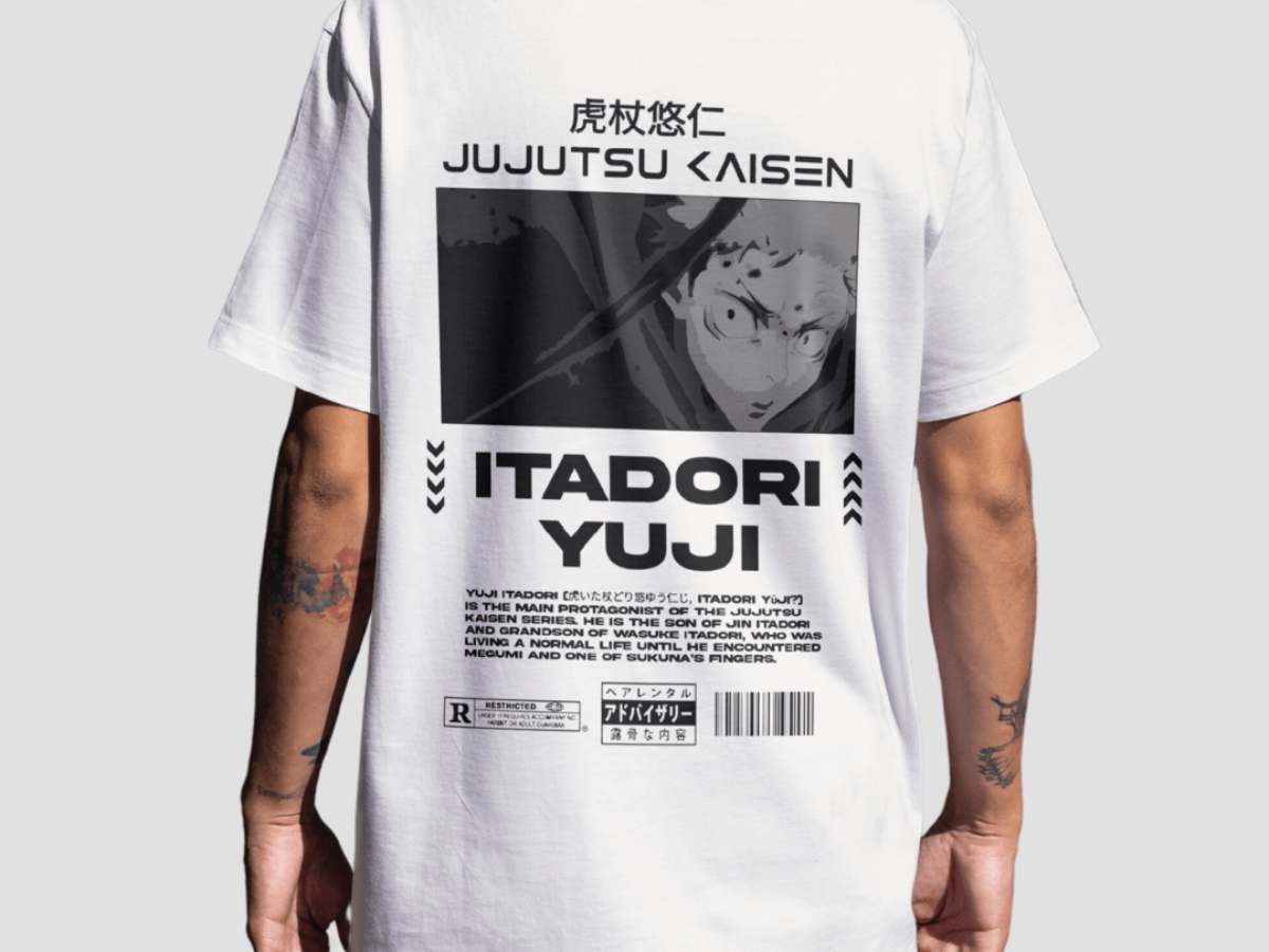 Itadori Yuji Profile - Jujutsu Kaisen Premium Oversize Back-Print