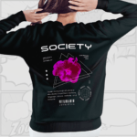 Society - Premium Back-Print Sweatshirt (Black)