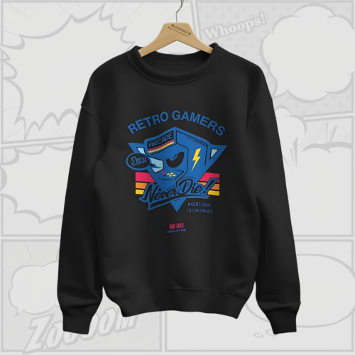 Retro Gamers - Premium Sweatshirt (Black)