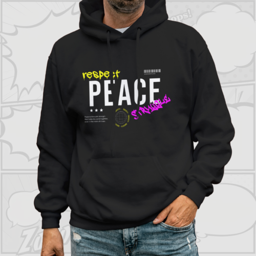 Peace - Premium Hoodie (Black)