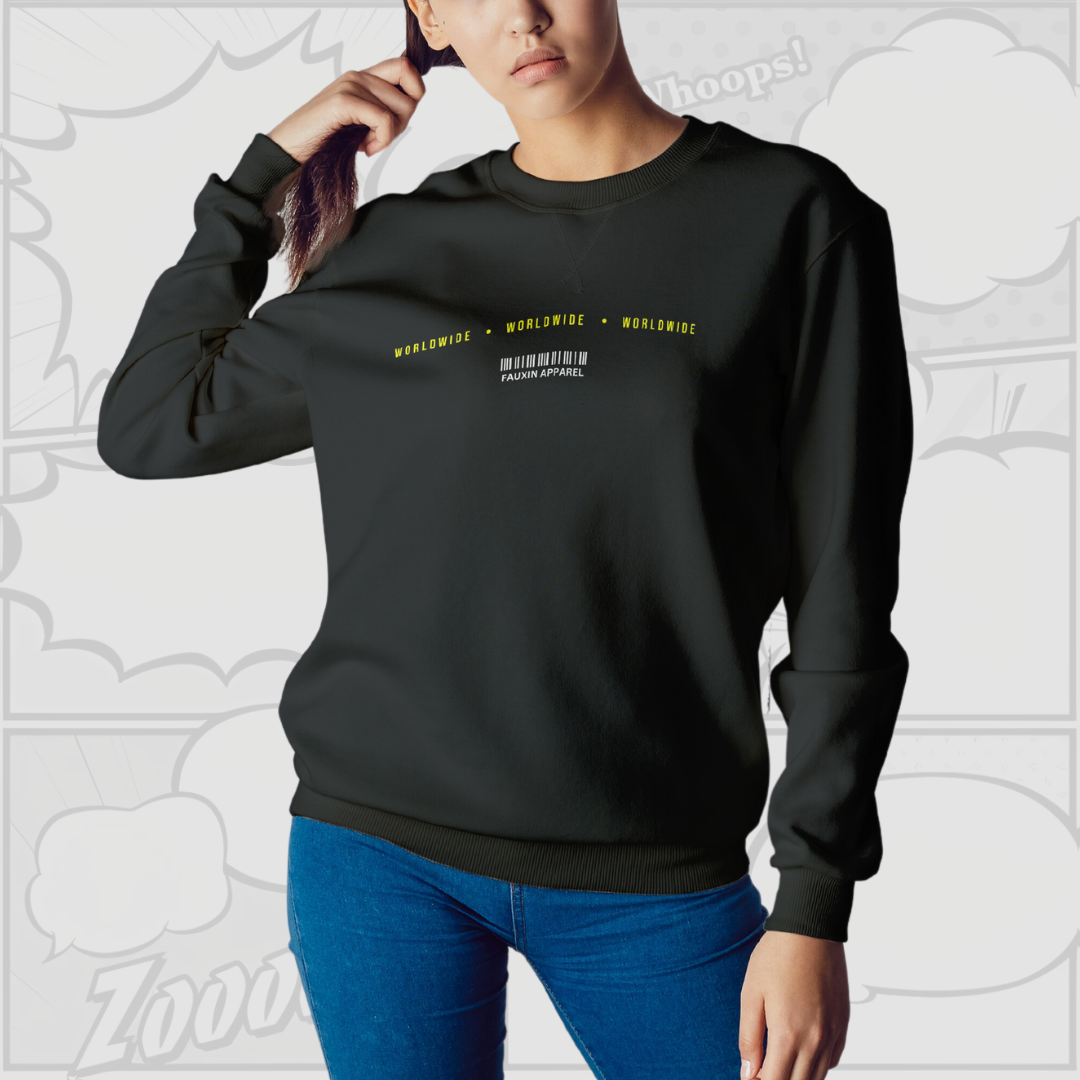 Psycho - Premium Back-Print Sweatshirt (Black)