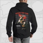 Conquer Your Fears - Premium Back-Print Hoodie (Black)