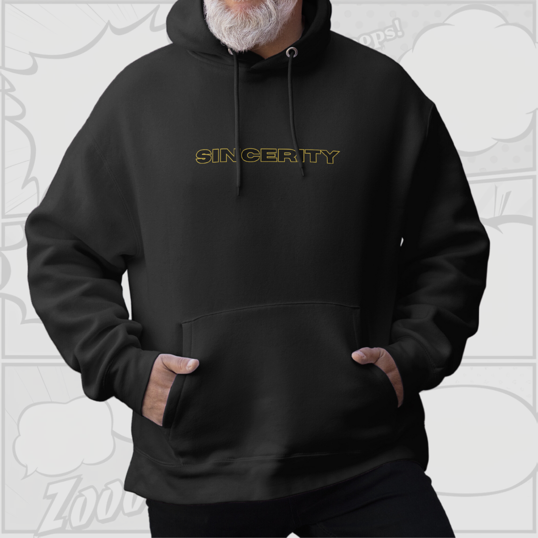 Sincerity - Premium Back-Print Hoodie (Black)