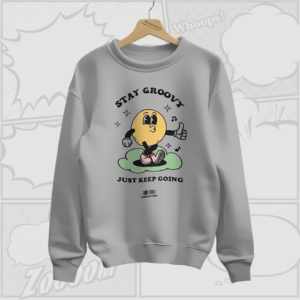 Stay Groovy - Premium Sweatshirt (Grey)