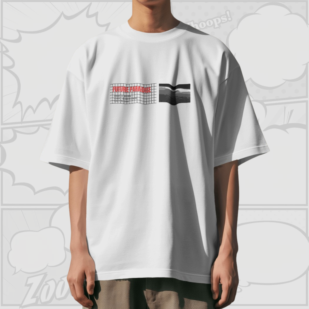 Our Space - Premium Oversize T-Shirt (White and Black)
