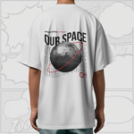 Our Space - Premium Oversize T-Shirt (White and Black)